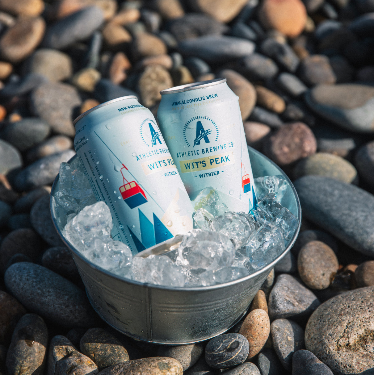 wits peak cans on ice in bucket